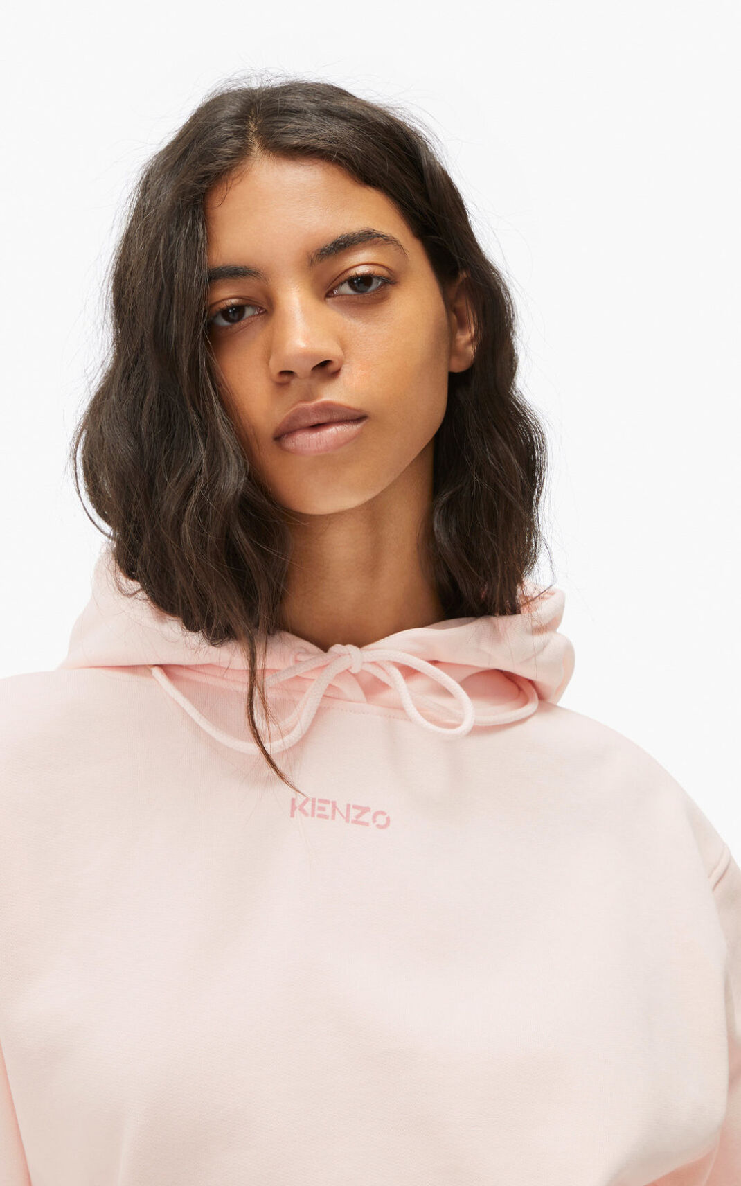 Kenzo Micro Logo Majice S Kapuljačom Ženske - Roze - Hrvatska XLHVZD857